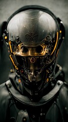 Artificial intelligence. Robots. Futuristic interpretation. Future 2025. Illustration.