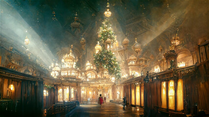 Luxury Christmas palace
