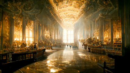 Versailles like palace - obrazy, fototapety, plakaty