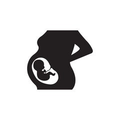 fetus icon logo vector design template