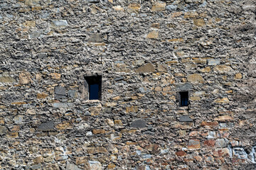 Fassade, Altes Haus mit Fenster und Tür in Österreich