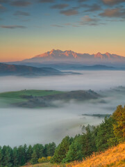 The Pieniny - Pieniny national park is a mountain range in the south of Poland and the north of Slovakia.