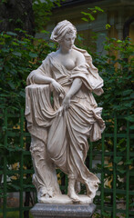 Obraz premium Nymph Statue In The Summer Garden in Saint Petersburg, Russia