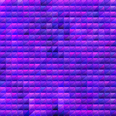 abstract vector stained-glass triangle mosaic background - purple and violet