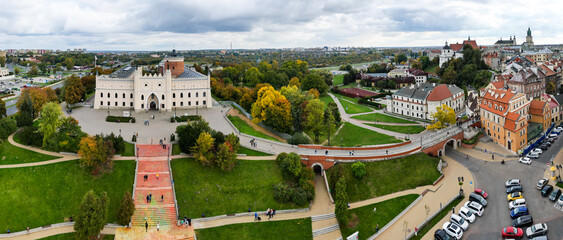 City center and royal castle in Lublin - obrazy, fototapety, plakaty