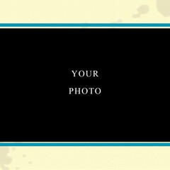 Naklejka na ściany i meble creative square photo frame to insert your photos