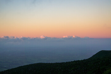 sunrise in the mountains
