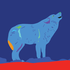 Wolf vector illustration 