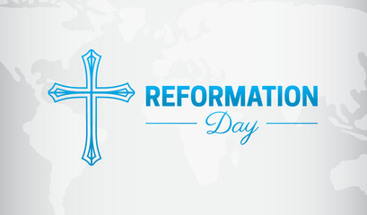 World Reformation Day Background Illustration Design - obrazy, fototapety, plakaty