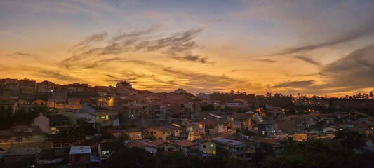 image of sky in the late afternoon in Brazil