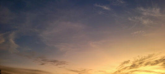 image of sky in the late afternoon in Brazil