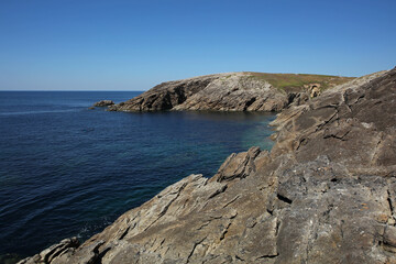 Wild Coast of Quiberon peninsula, Brittany, France