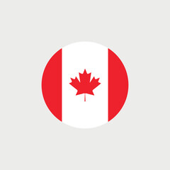Fototapeta na wymiar Vector illustration. Red maple leaf. I love Canada. Canada Day. Flag of Canada. Icon.