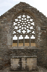 Fototapeta na wymiar The Ruins of Languidou chapel, Plovan, Brittany, France