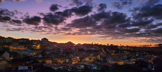 Fototapeta premium image of sky in the late afternoon in Brazil