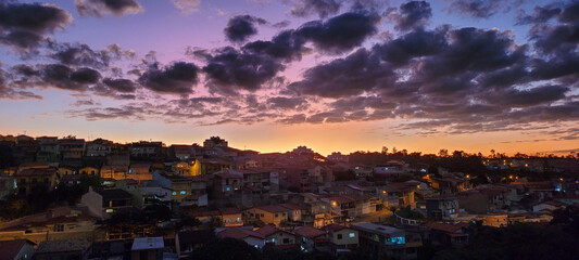 image of sky in the late afternoon in Brazil