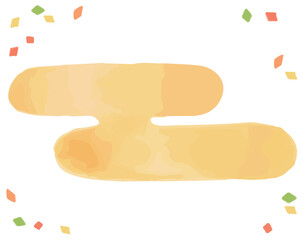 水彩風、和風の雲のイラスト素材。年賀状などに。ベクター素材。