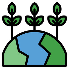 Ecology Earth Icon