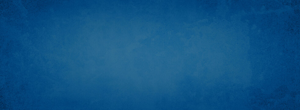 dark blue background with texture border grunge, distressed light blue center with dark blue border, old vintage grunge pattern, blue website banner or header