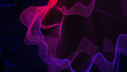Fototapeta premium Abstract particle background. High quality CG texture. Psychedelic background with colored circular lines. Rendered overlay image. Ideal for banners, posters, web pages, abstract template