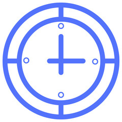 clock hour time line icon