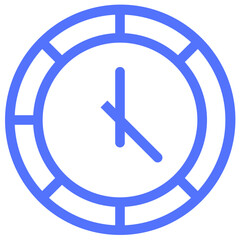 clock schedule time watch line icon