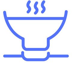 hot hot coffee mug tea line icon