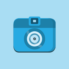 camera vector with blue gradient color