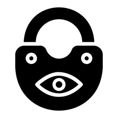 privacy glyph icon