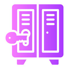 cupboard key gradient icon