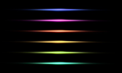 A collection of different light effects