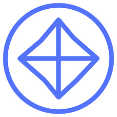 north south west line icon