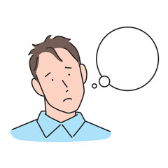 思い悩む薄毛の男性