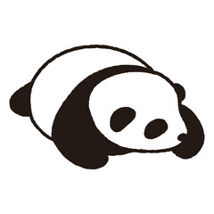 寝そべるパンダの赤ちゃん