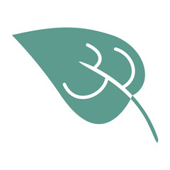 シンプルな葉のイラスト