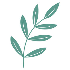シンプルな葉のイラスト