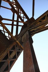 Structural steel truss bridge