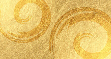 金色の和紙の背景素材（アブストラクト）