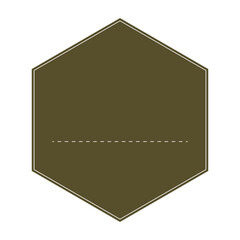 シンプルな六角形のフレーム