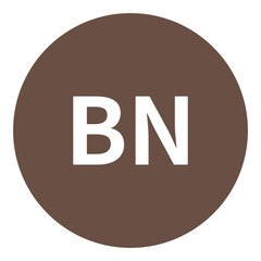 BN（ブラウン）カラーの略称二文字アイコン
