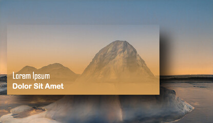 Bold Color Nature and landscape background Design