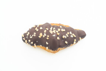croissant with chocolate and nutty