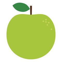 梨・青リンゴのシンプルなデザイン、アイコン