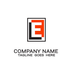 business logo initial letter E design template.