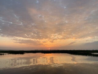 Sunrise over Murrells Inlet South Carolina 