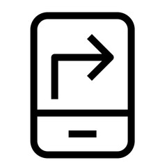 Icon Mobile With Style Outline