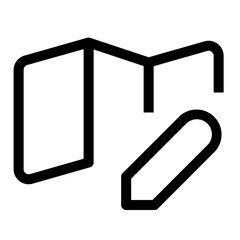Icon Edit Location With Style Outline