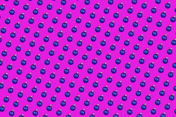 christmas ball blue pattern bright purple small ball