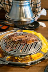 grilled meat in Korean style or Korean BBQ