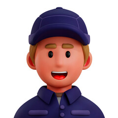 3d avatar profession as Courier